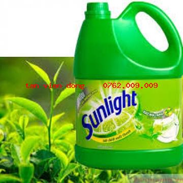 Nước rửa chén Sunlight 4kg trà xanh