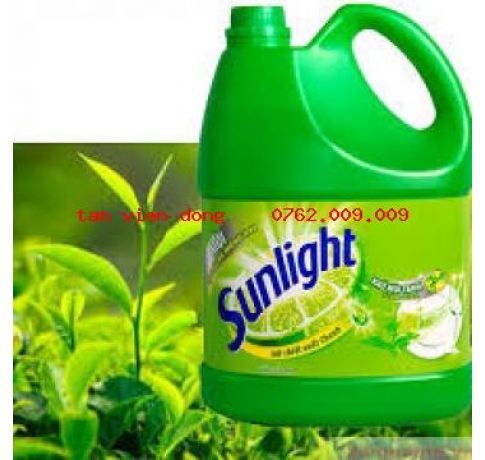 Nước rửa chén Sunlight 4kg trà xanh