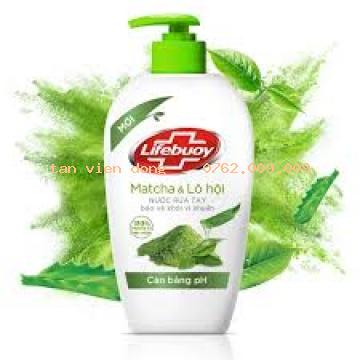Nước Rửa Tay Lifebuoy Matcha và Lô Hội